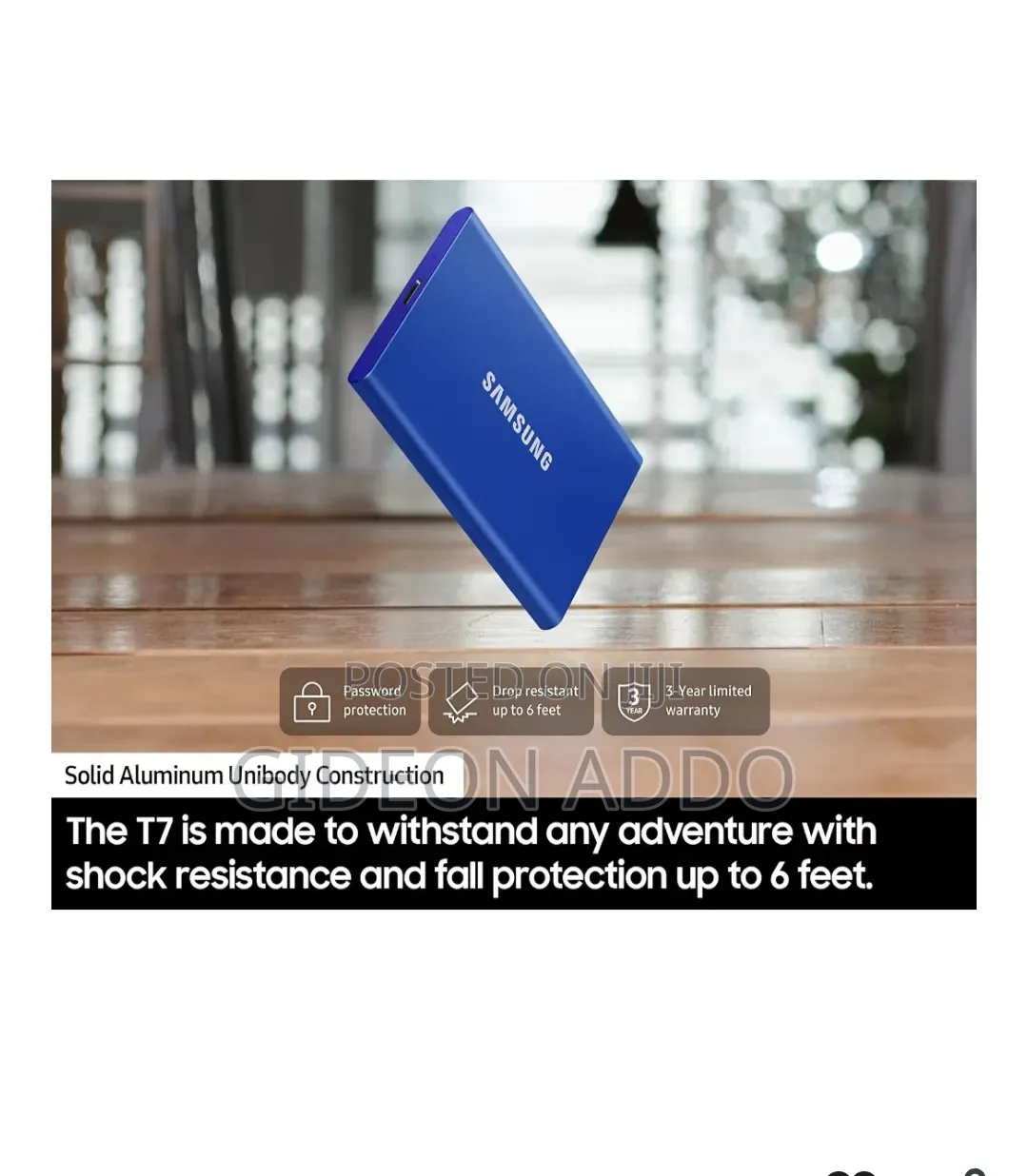 Samsung T7 Portable SSD, 1TB External