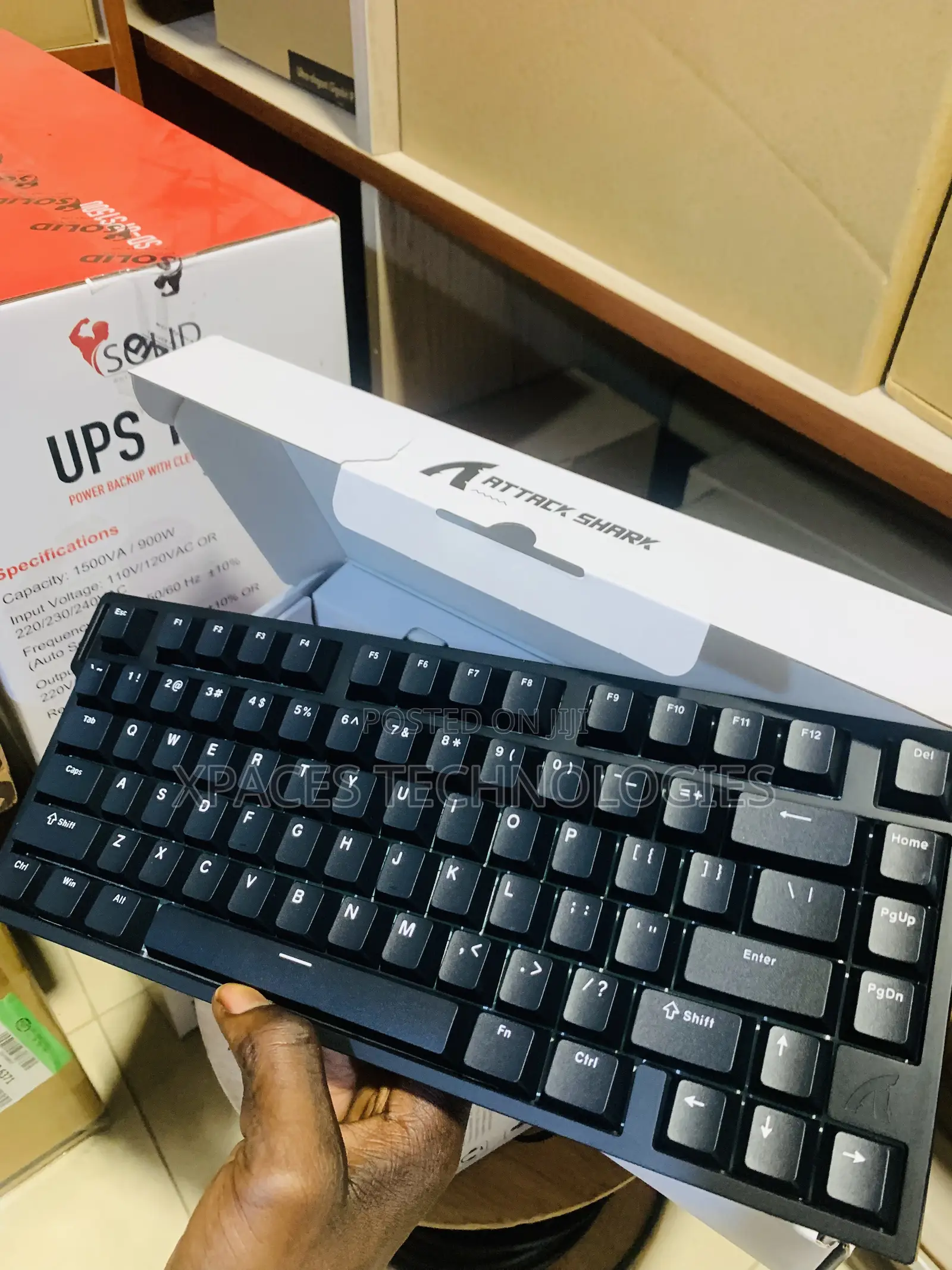 ATTACK SHARK R82 HE Rapid Trigger Magnetic Switch Keyboard, Black