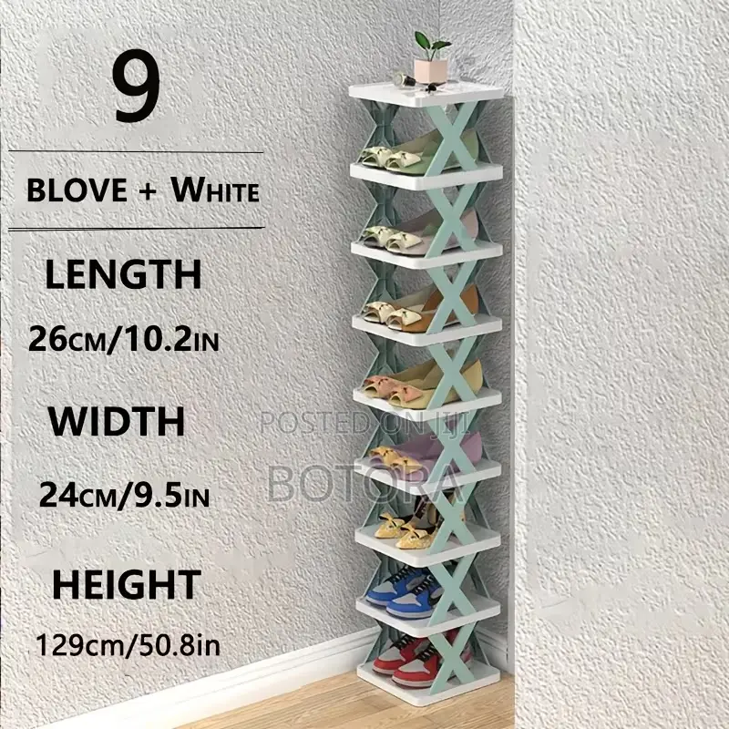 9-Floor Space-Saving Easy Shoe Rack to Store Artifacts in Home Room