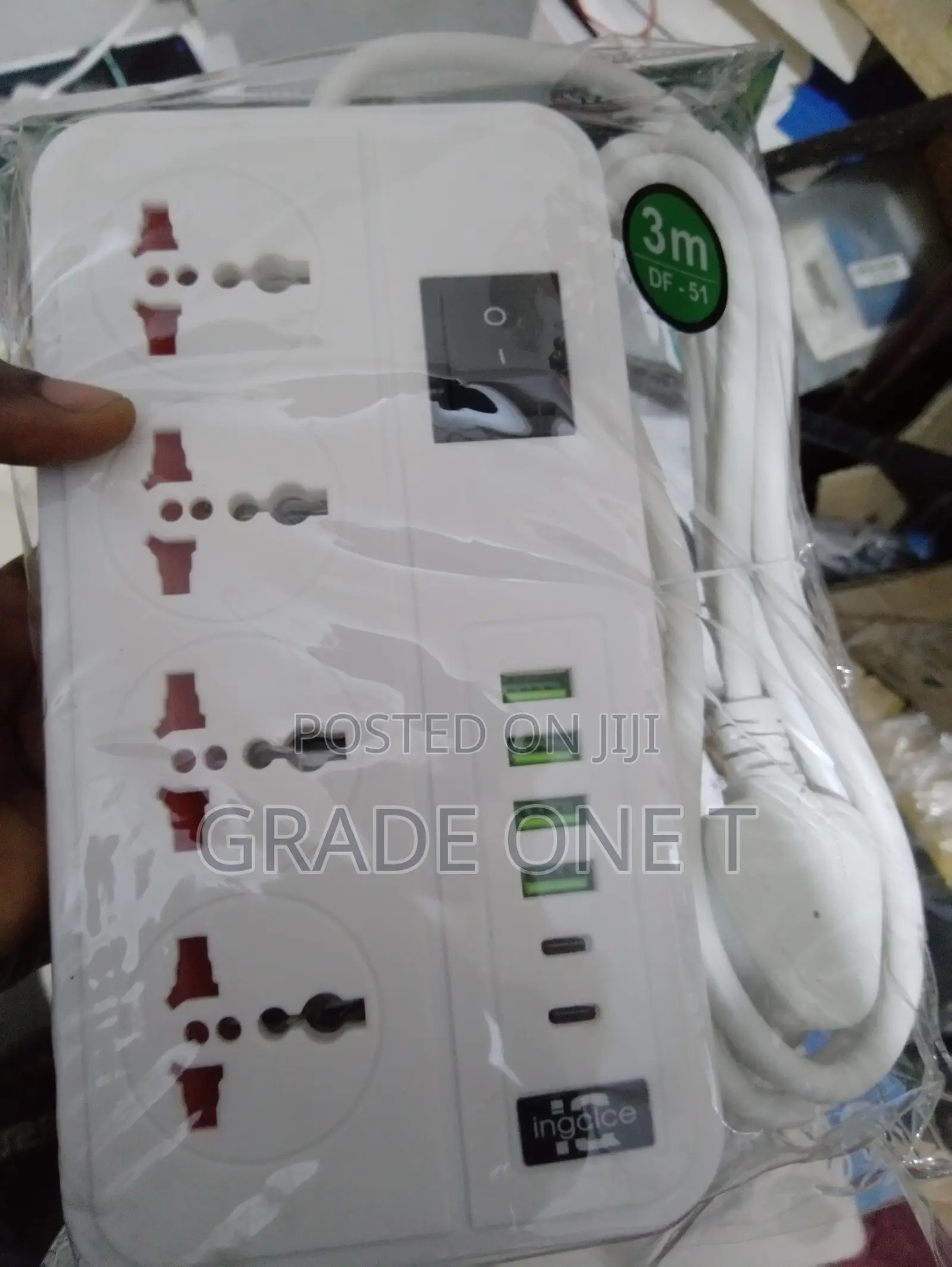 2500w Extension Board With USB and Type-C