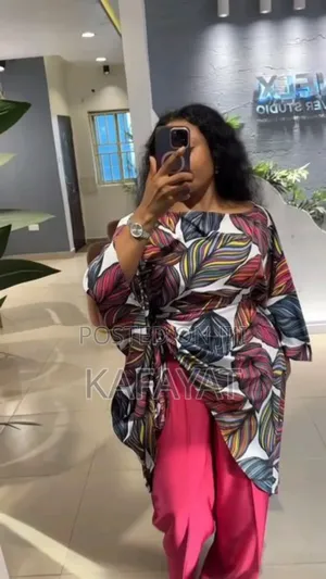 Chic Boubou+ Wide Leg Pants Set