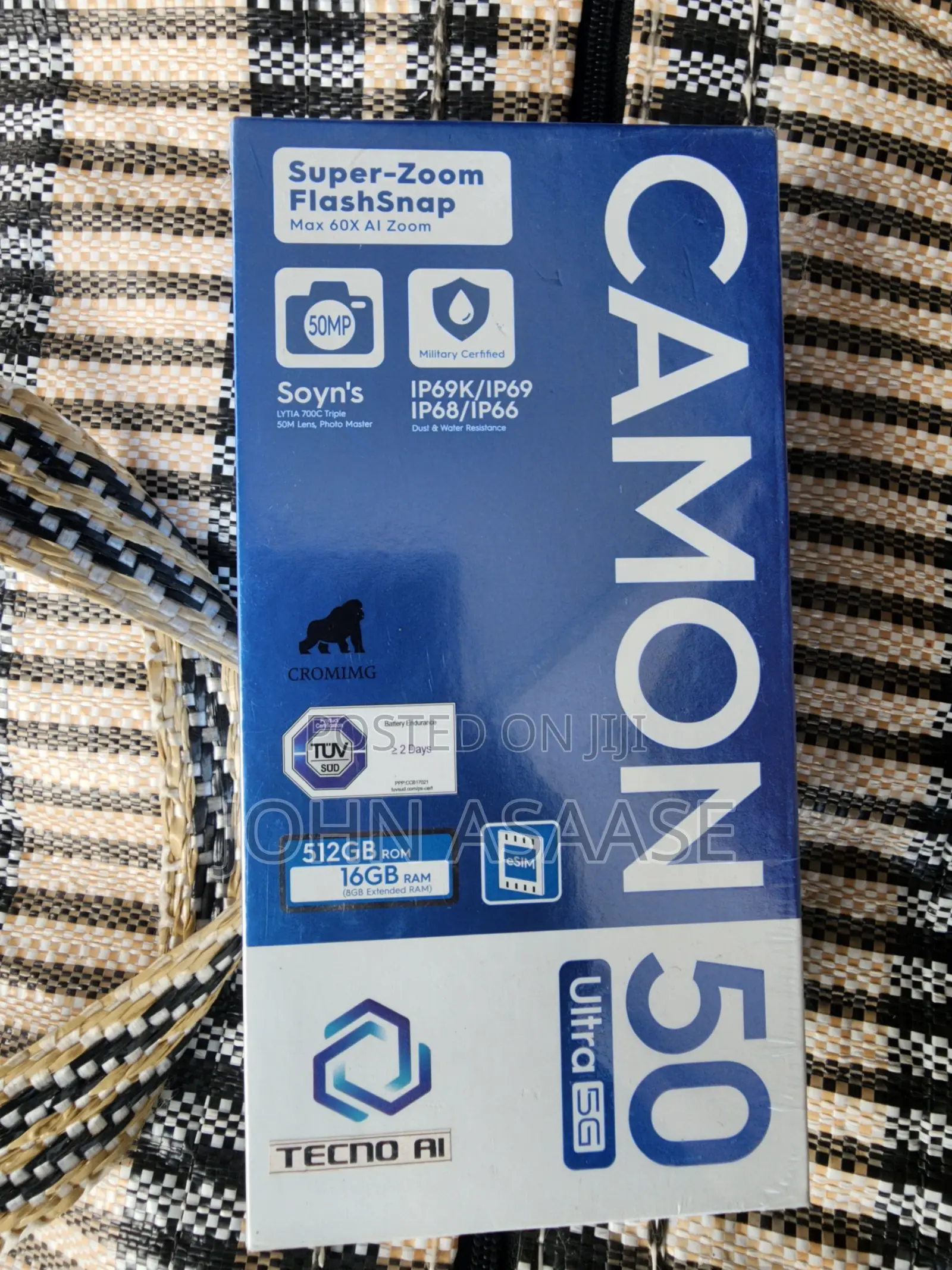 New Tecno Camon 50 Ultra 512 GB Black