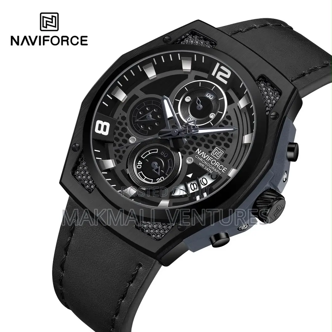 Naviforce Chronograph Men Leather Watch (NF8051)