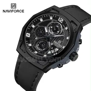 Naviforce Chronograph Men Leather Watch (NF8051)