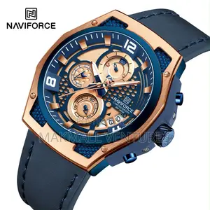 Naviforce Chronograph Men Leather Watch (NF8051)