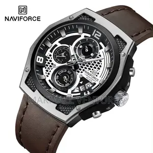 Naviforce Chronograph Men Leather Watch (NF8051)