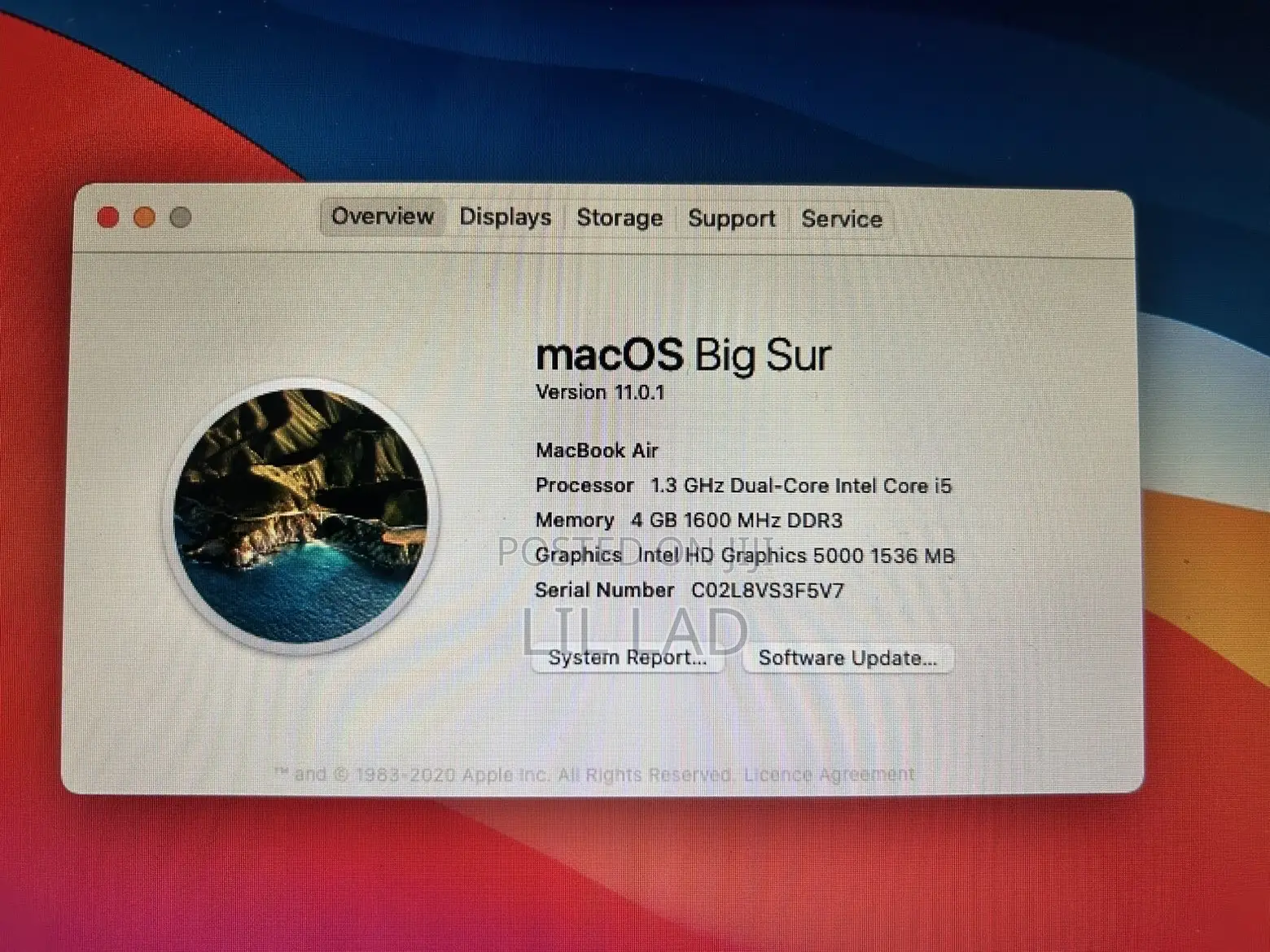 New Laptop Apple MacBook Pro 2017 4GB Intel Core i5 HDD+SSD 128GB