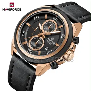 Naviforce Men Leather Chronograph Watch (NF 8075)