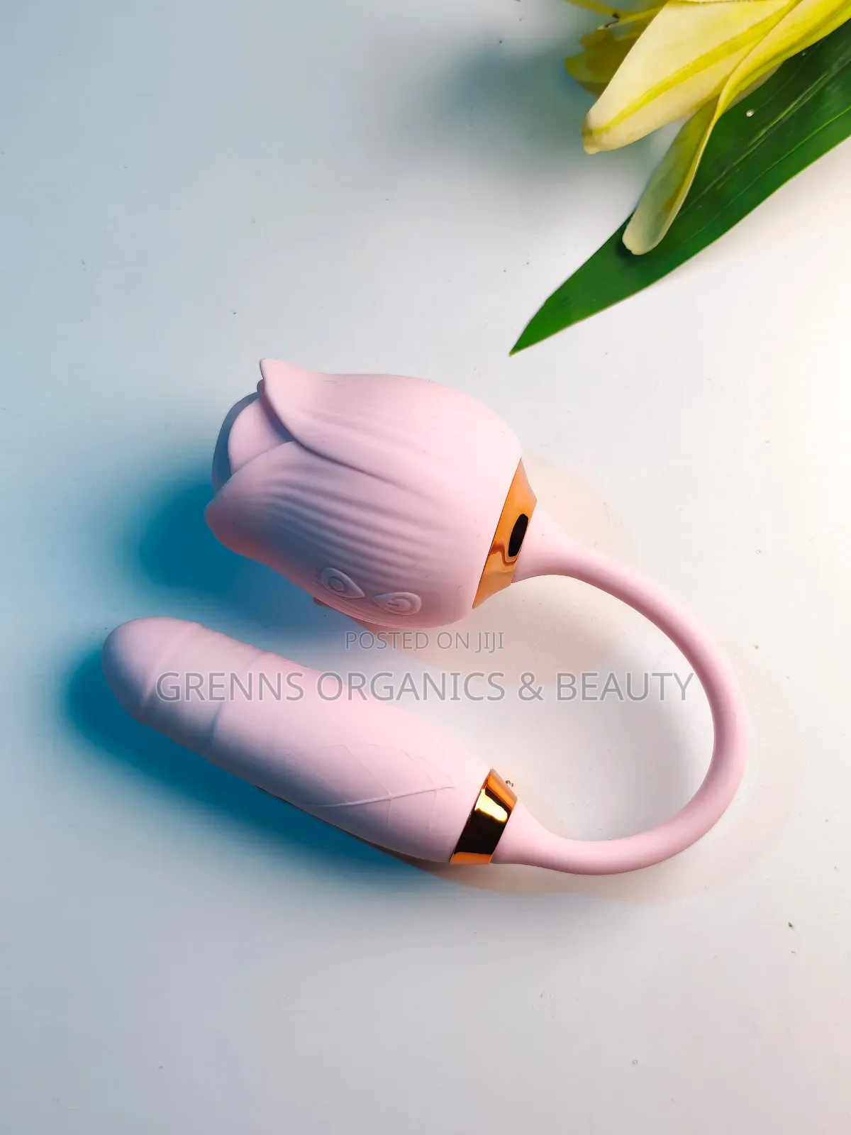 Pink Rose Clitoral Suction Vibrating Egg 2in1 Sex Toy