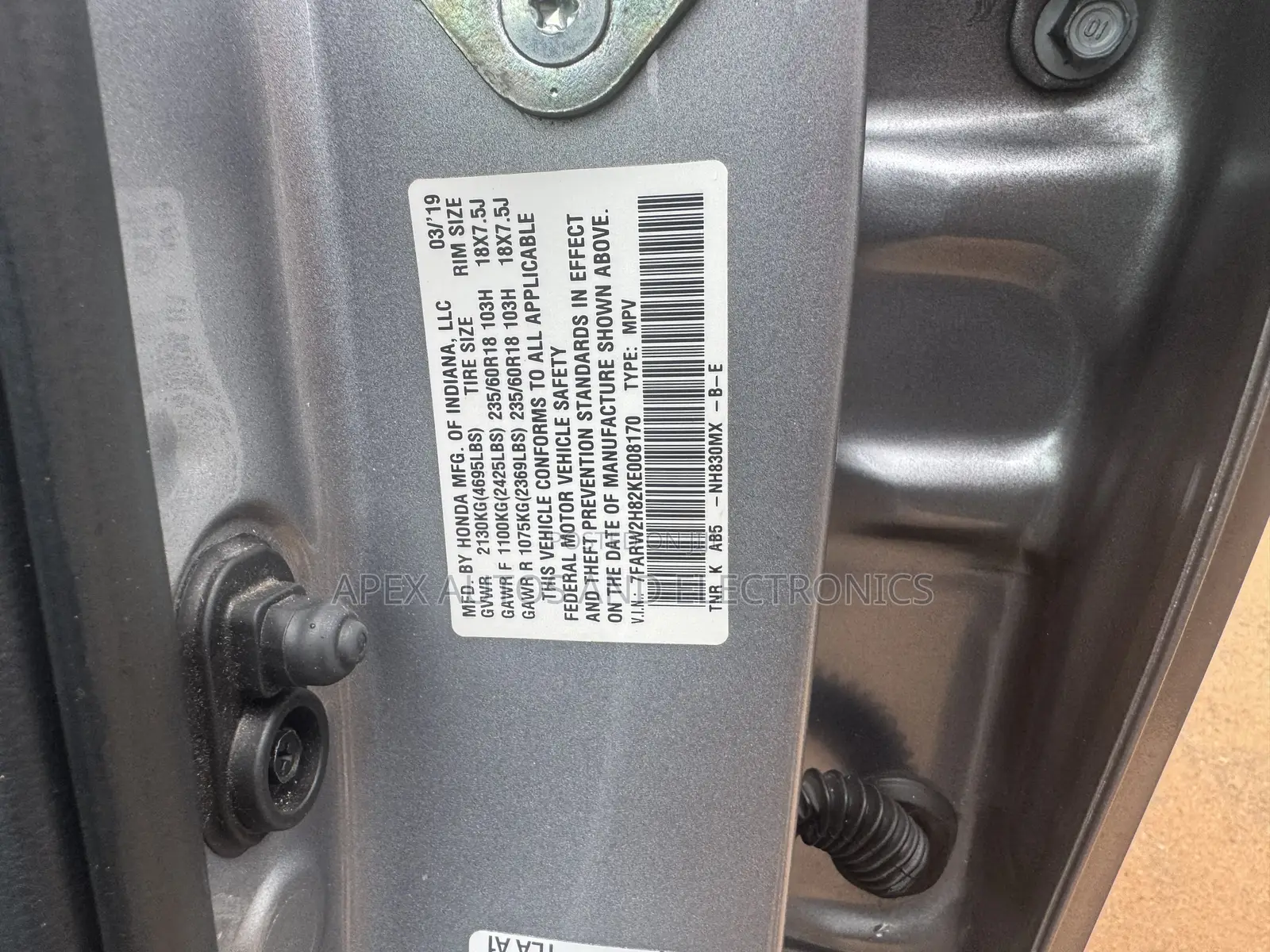 Honda CR-V EX-L AWD 2019 Silver