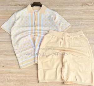 Cotton Knitted Top and Down
