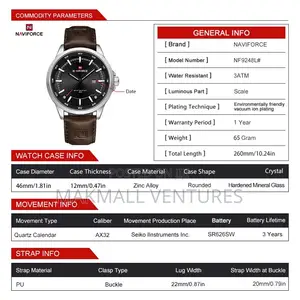 Naviforce Leather Watch (NF 9248L)