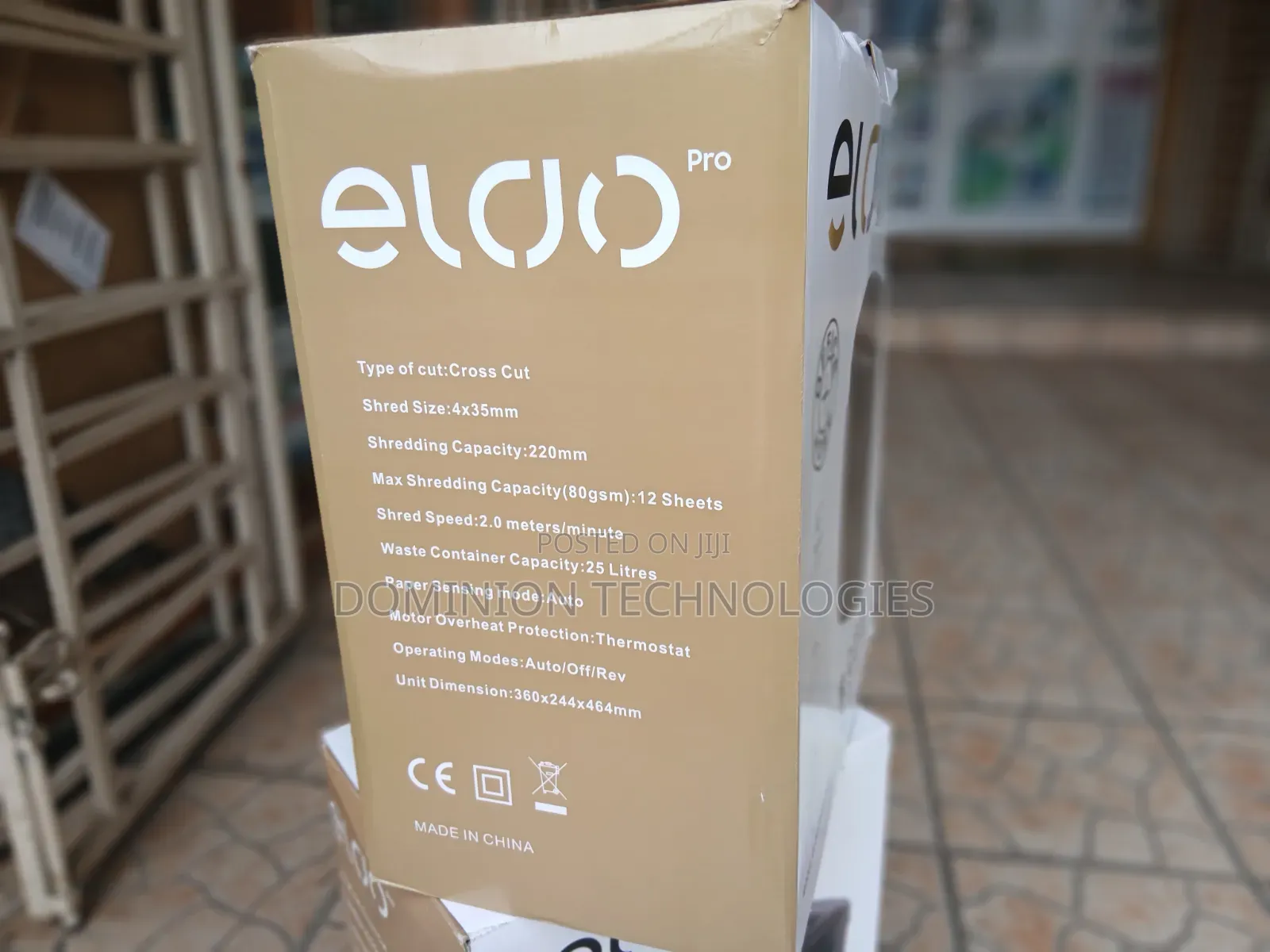 Eldo Cd228p -10 Paper Shredder - 12 Sheet Cross Cut
