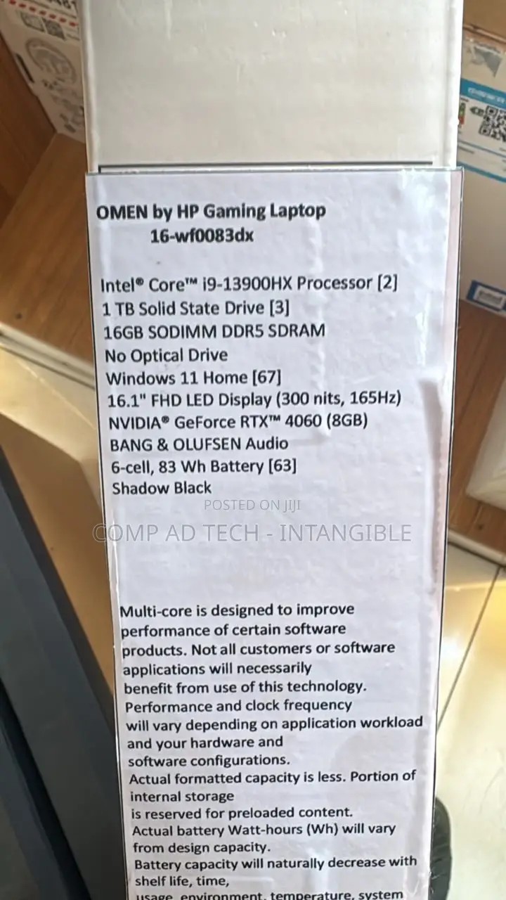New Laptop HP Omen 16 16GB Intel Core Ultra 7 SSD 1T