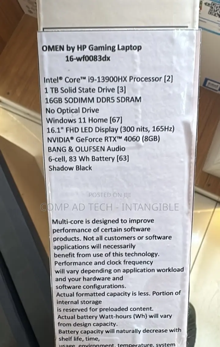 New Laptop HP Omen 16 16GB Intel Core Ultra 7 SSD 1T