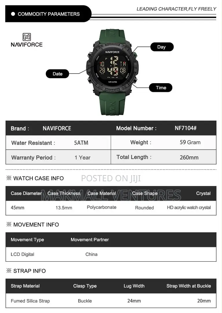 Naviforce Sports Watch (NF 7104)