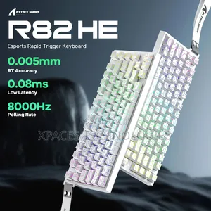 Attack Shark R82he Rt Wired RGB Mechanical Gaming Keyboard-White