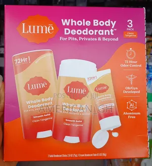 Lume 72hr Whole Body Deodorant, 3 Pack