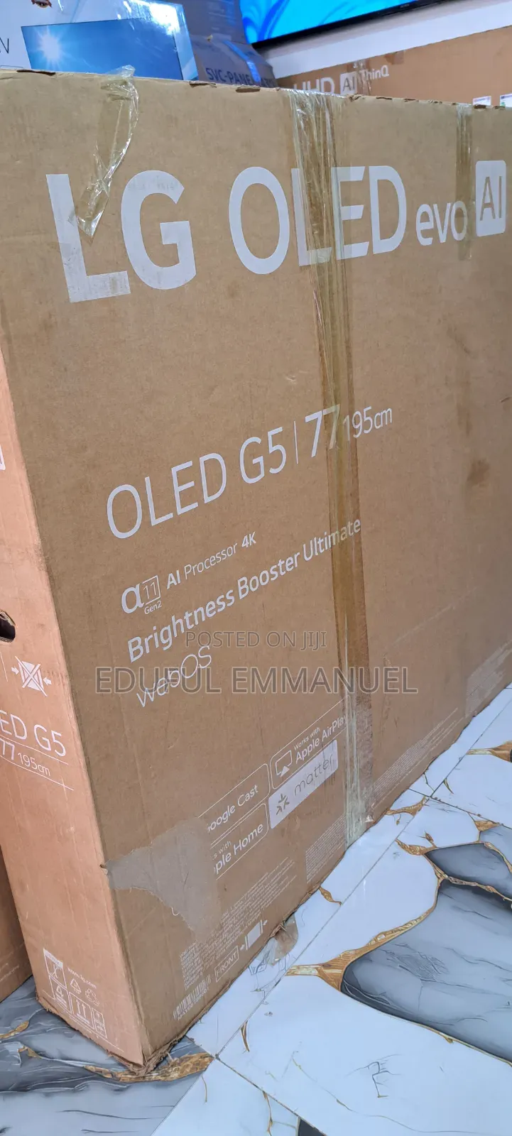 LG 77" Class Oled Evo G5 Ai TV Uhd Smart Super Upscaling 
