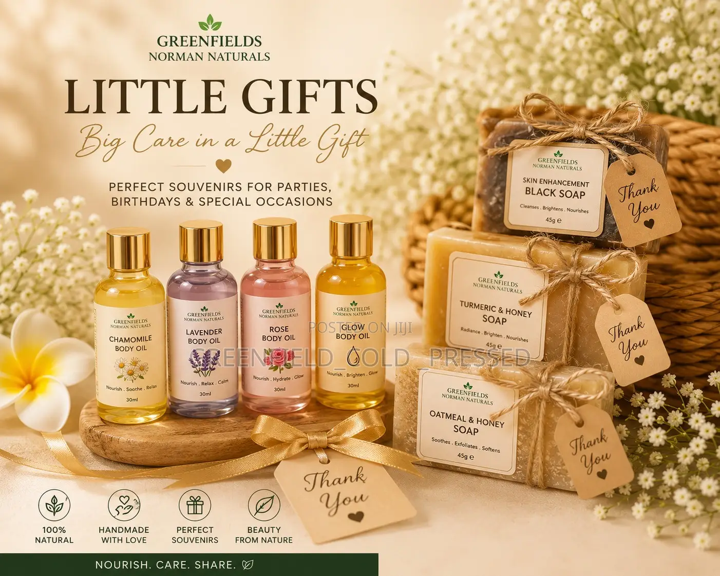 Skincare and Oils Souvenirs
