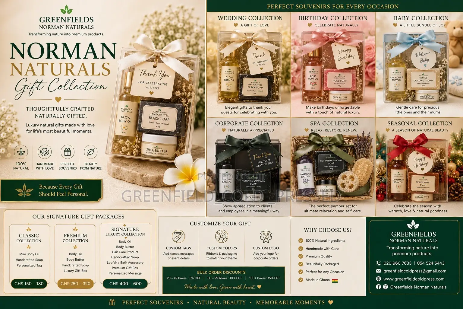 Skincare and Oils Souvenirs