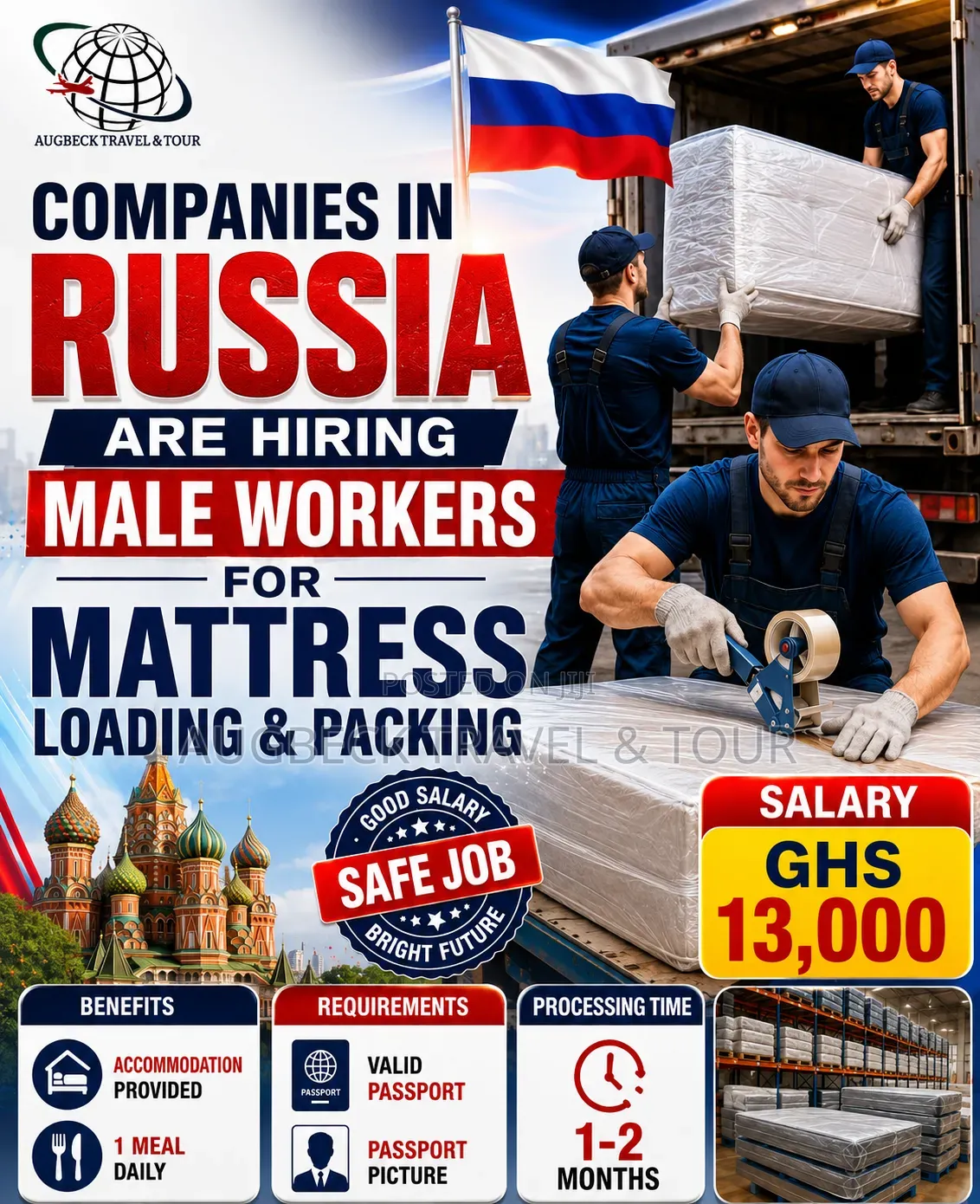 Russia Work Visa Available