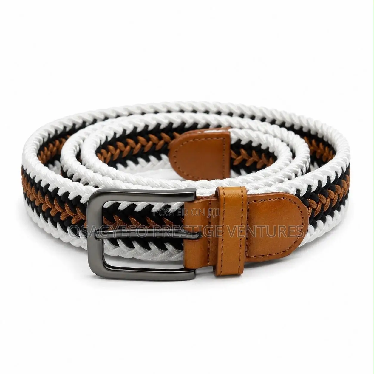 Solid High Quality Vintage Woven Belts