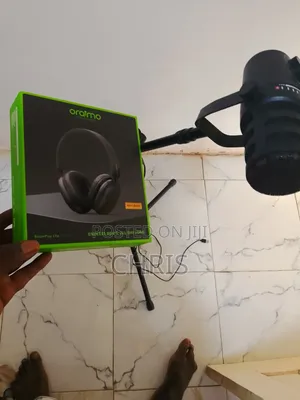 Microphone With Stand and Original Oraimo Headphone