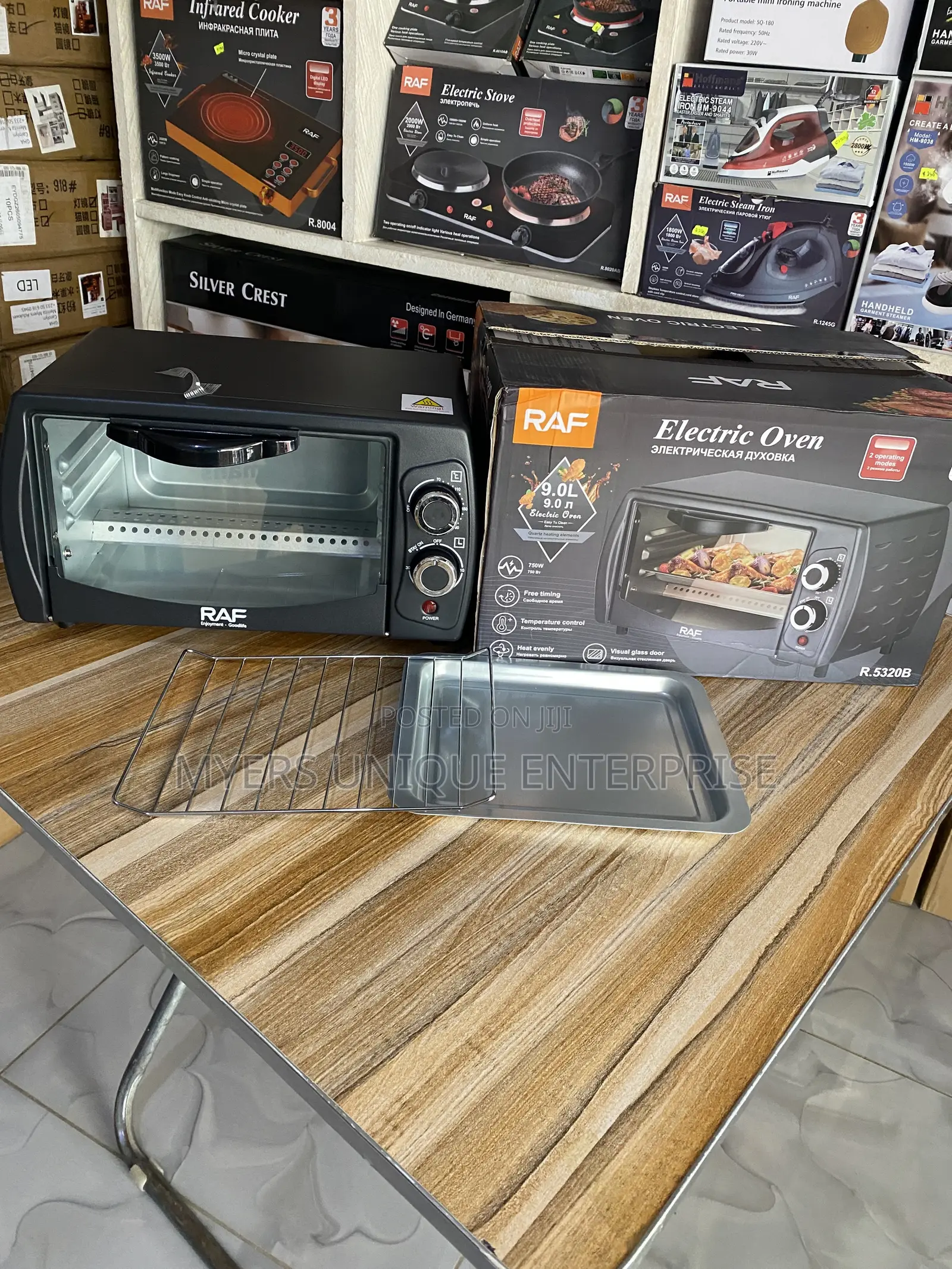Raf 9L Electric Oven With Timer and Heat Control