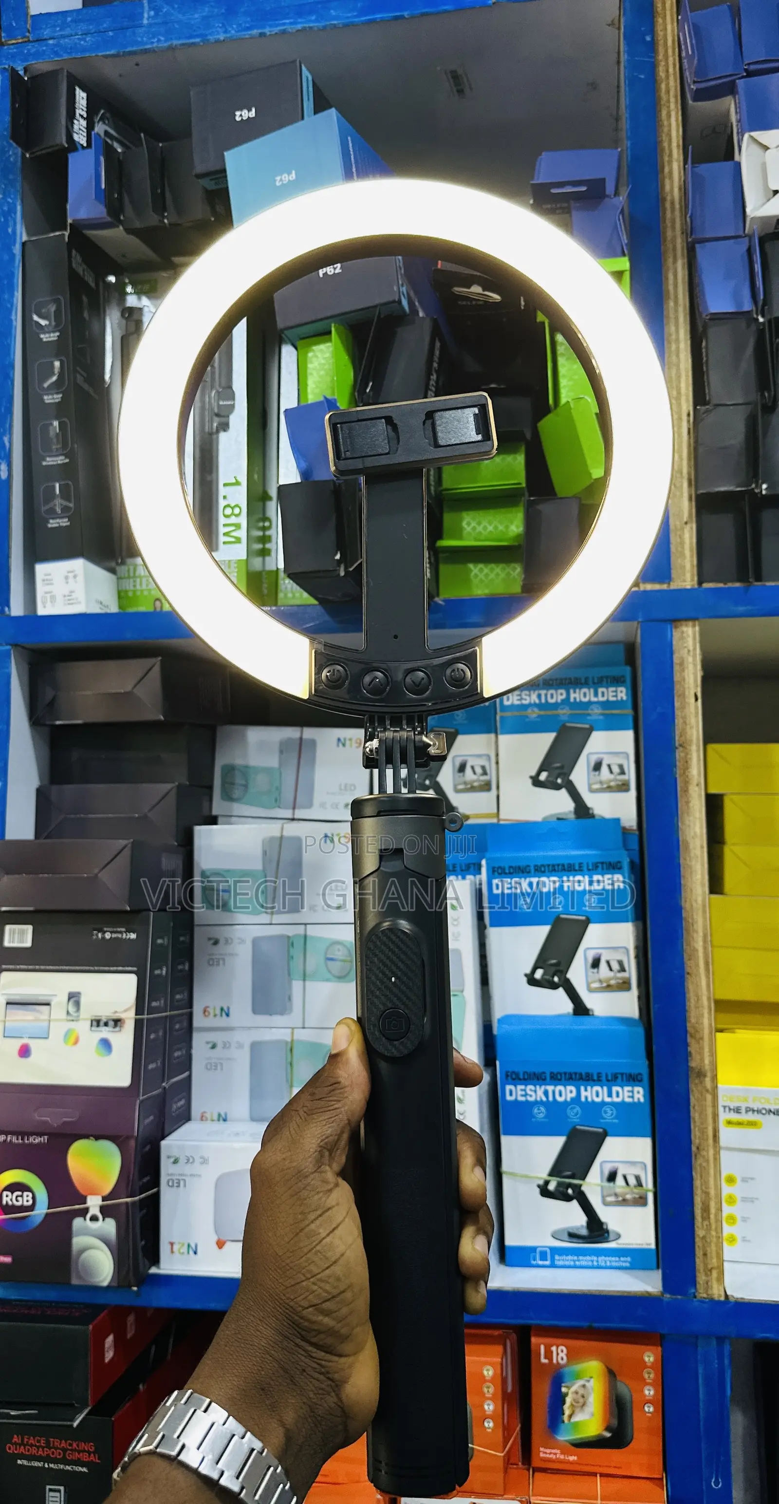 P61Q Aluminum Ring Light Selfie