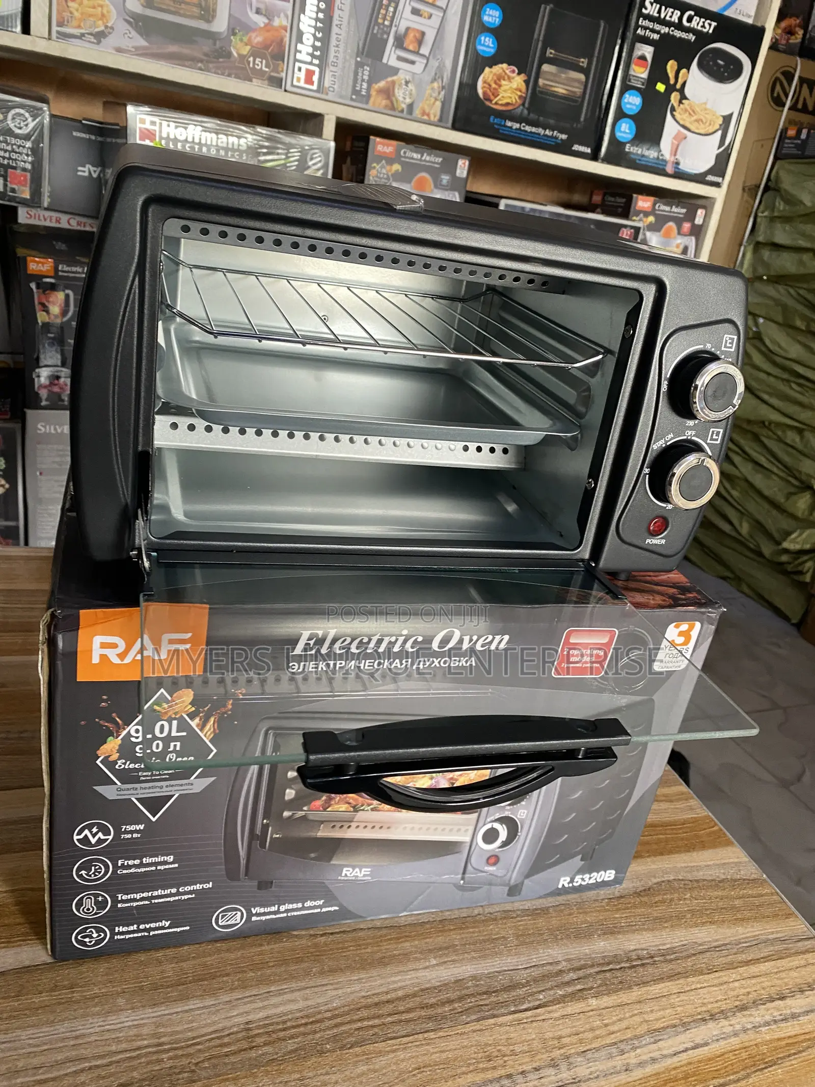 Raf 9L Electric Oven With Timer