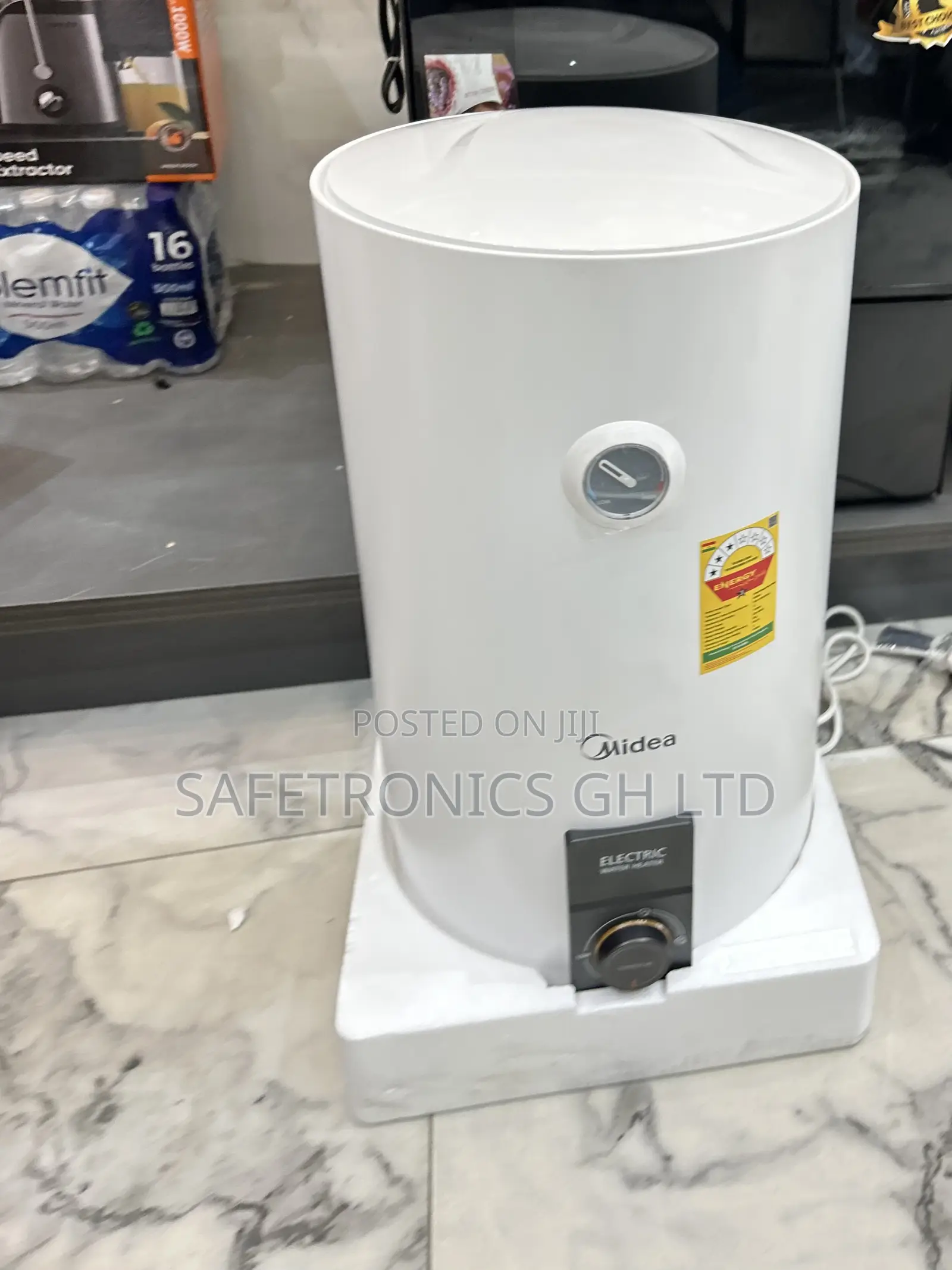 Essential New Midea 50L Horizontal Electric Water Heater 1500W D5015A6