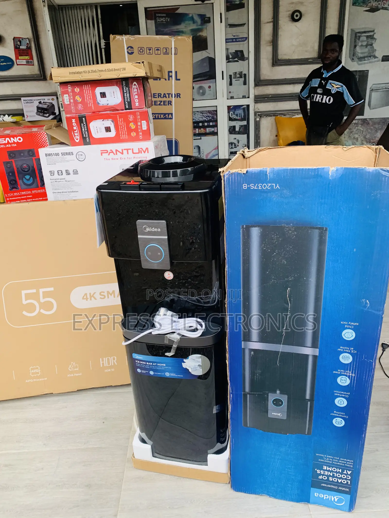 Place Your for Midea Water Dispenser 30L Black.
