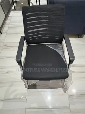 Black Mesh Office Visitor Chair