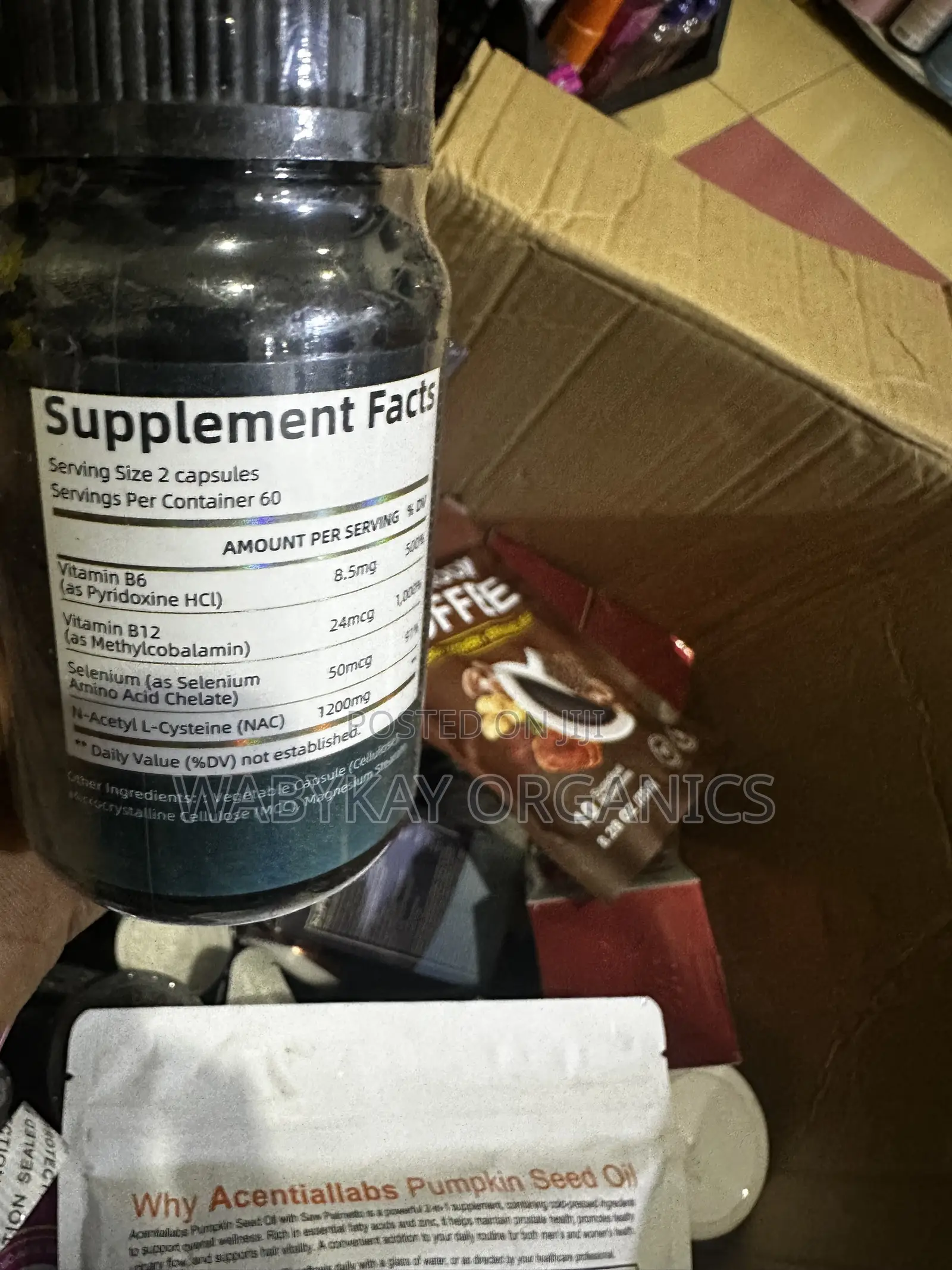 NAC Selenium B6 and B12. 1200mg