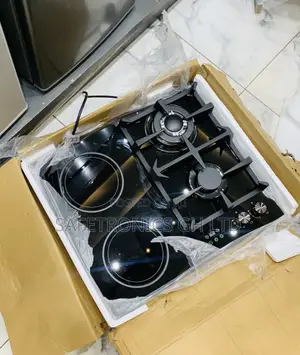Just Purchase Kenwood Black Glass 2 Gas Burners and 2 Electric Hob