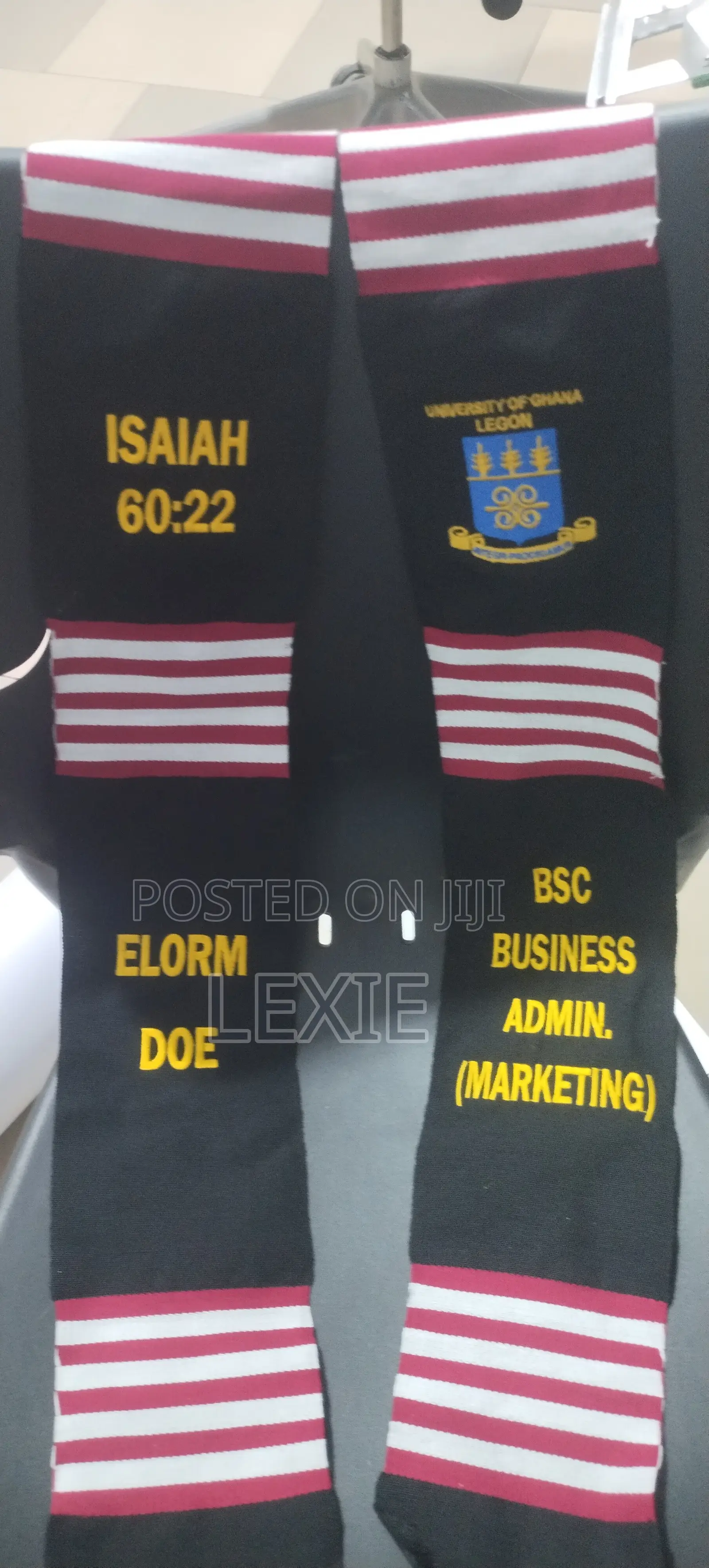 Plain and Customized Kente Sashes