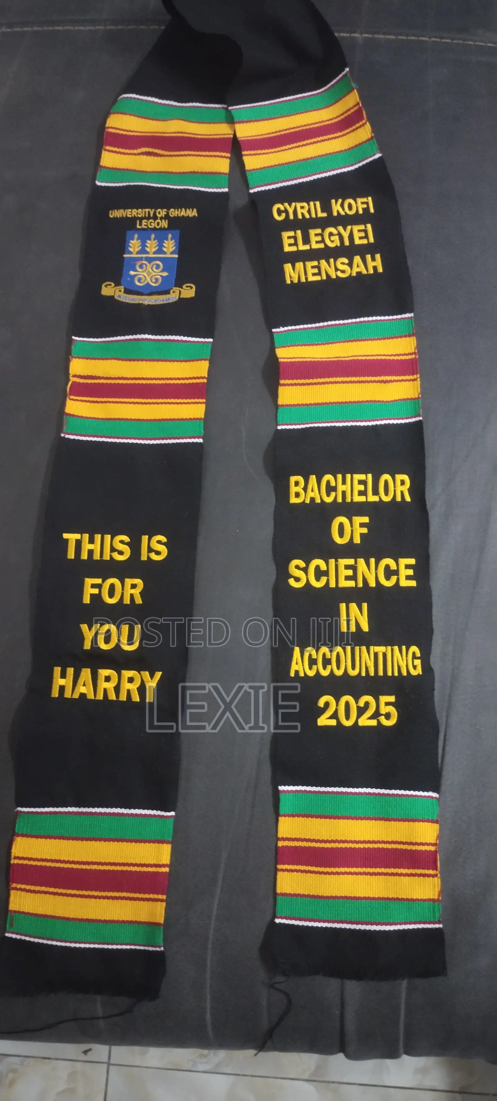 Plain and Customized Kente Sashes