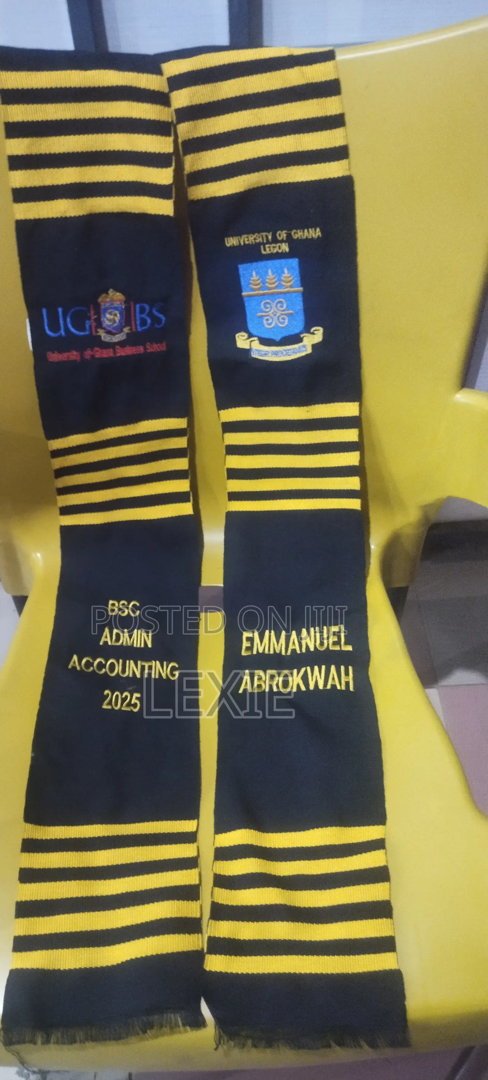 Plain and Customized Kente Sashes
