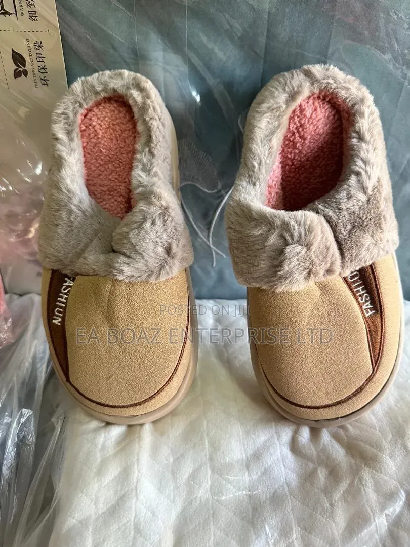 Fashion Kids Winter Snow Boots Faux Fur Collar With Fleece Lining Shoe