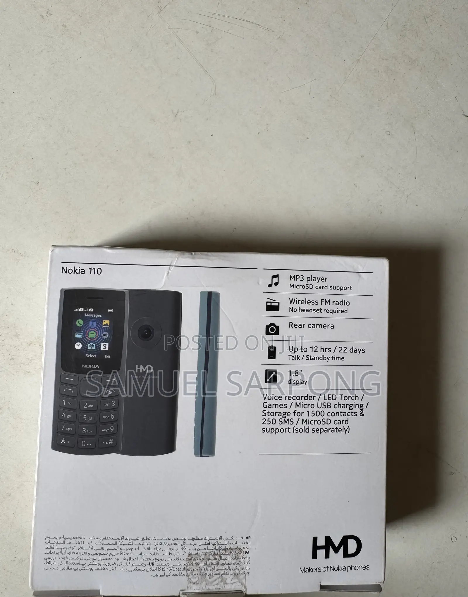New Nokia 110 4G Black