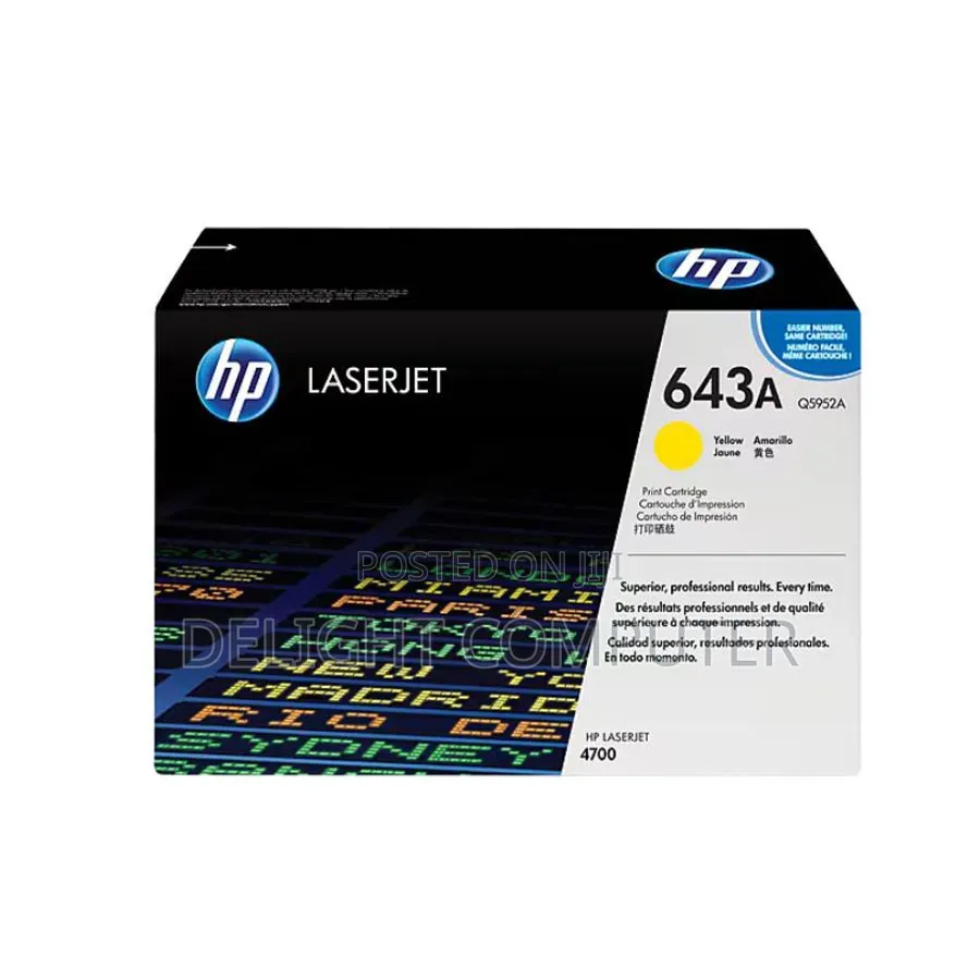 HP 643A Black Original LaserJet Toner Cartridge (Q5950A)