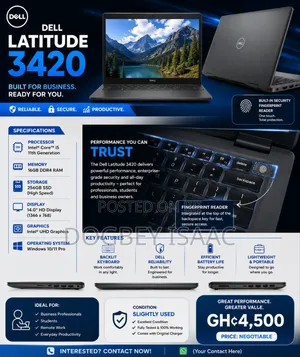 Laptop Dell Latitude 3420 16GB Intel Core i5 SSD 256GB