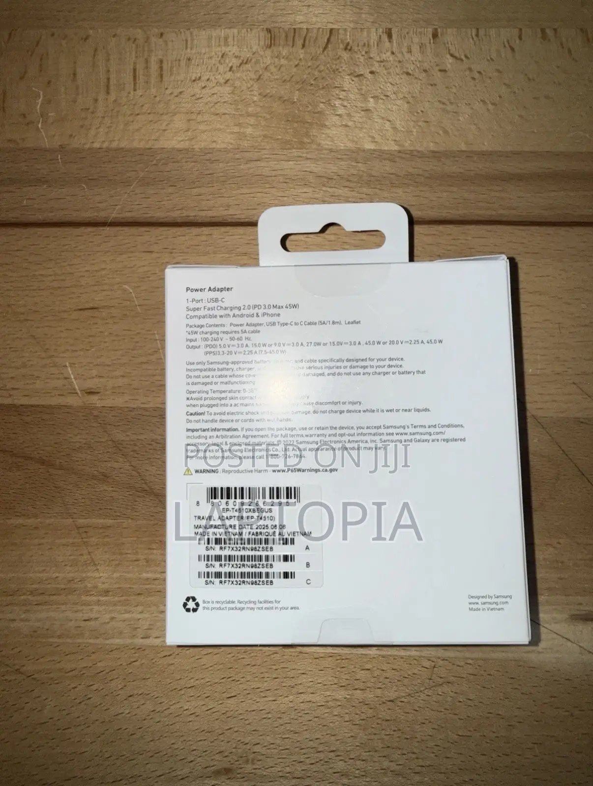 Original Samsung 45W PD Power Adapter Cable for Galaxy Fold S26 S25