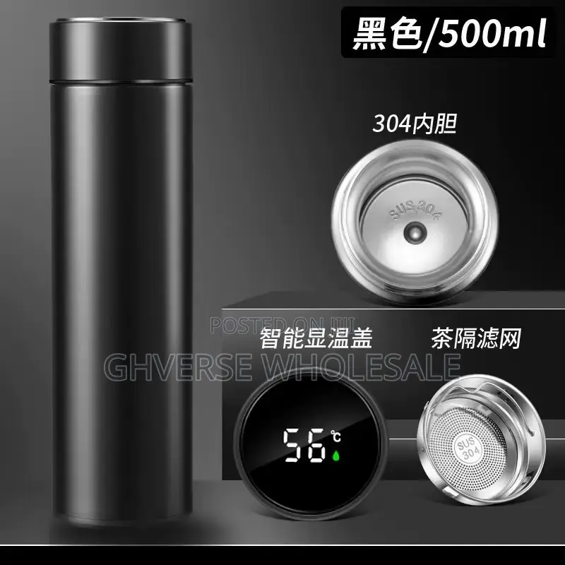 Temperature Display Stainless Steel Vacuum Bottle