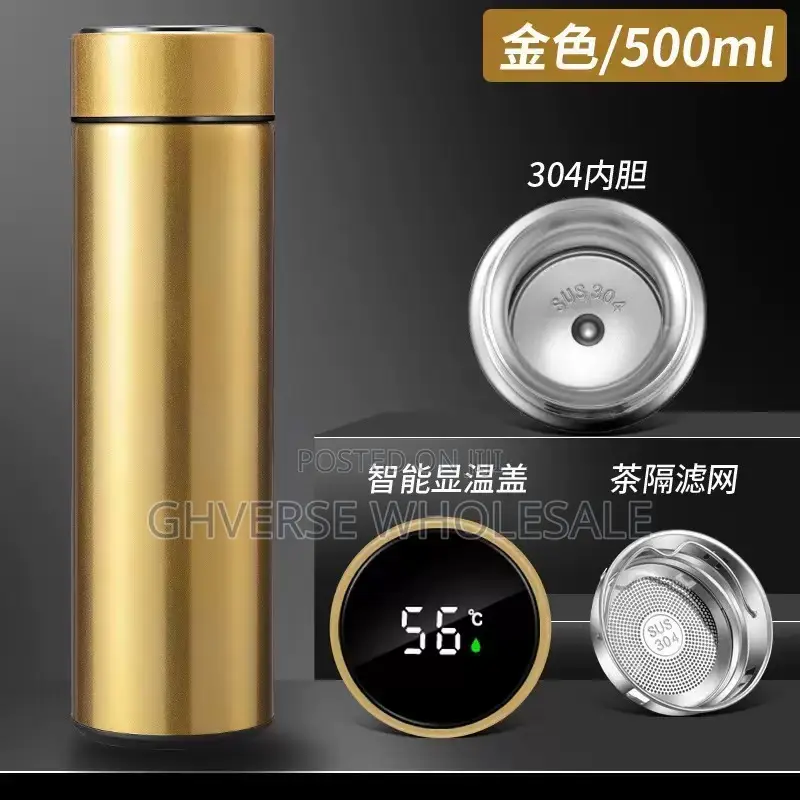 Temperature Display Stainless Steel Vacuum Bottle