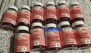 Căreleaf Peach Flavor Collagen Gummies 300mg With Vitamin C,e Biotin
