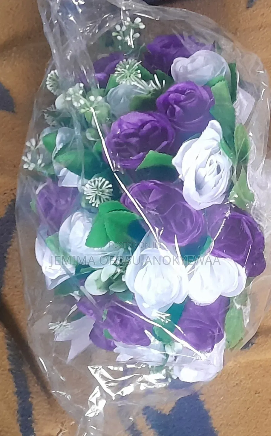 A Purple and Gold Bouquet