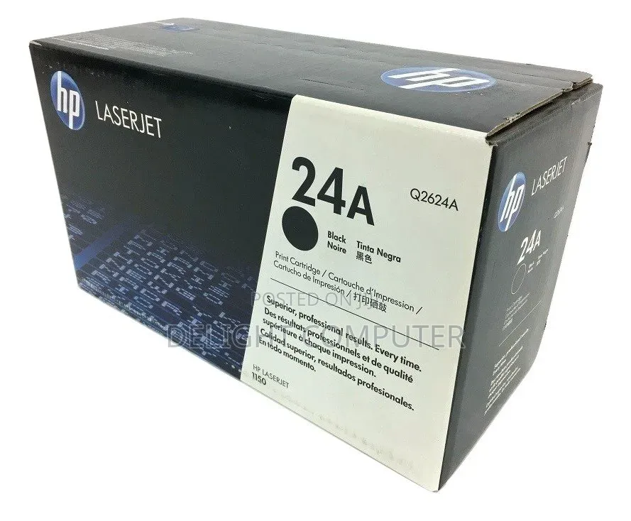 HP 24A Black Original LaserJet Toner Cartridge (Q2624A) 