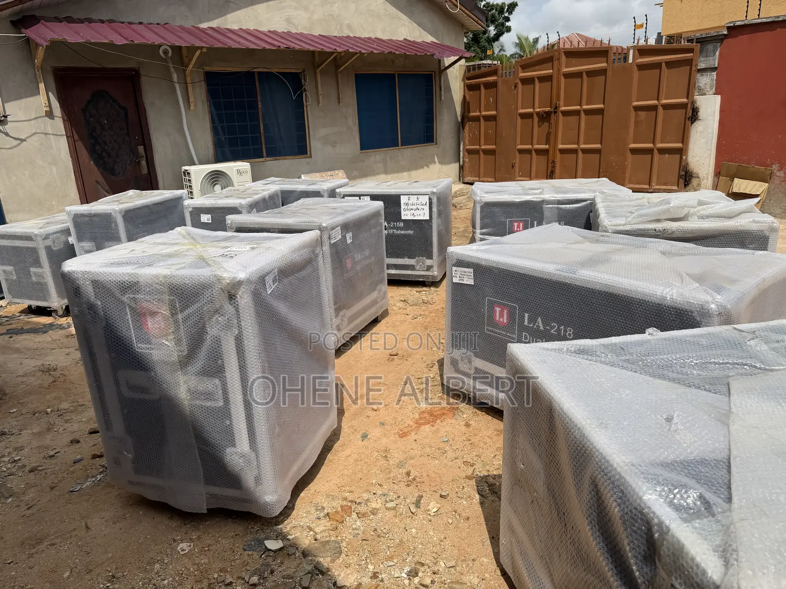 T.I La 218 Dual Sub Woofer 2 Pairs (4 Boxes)
